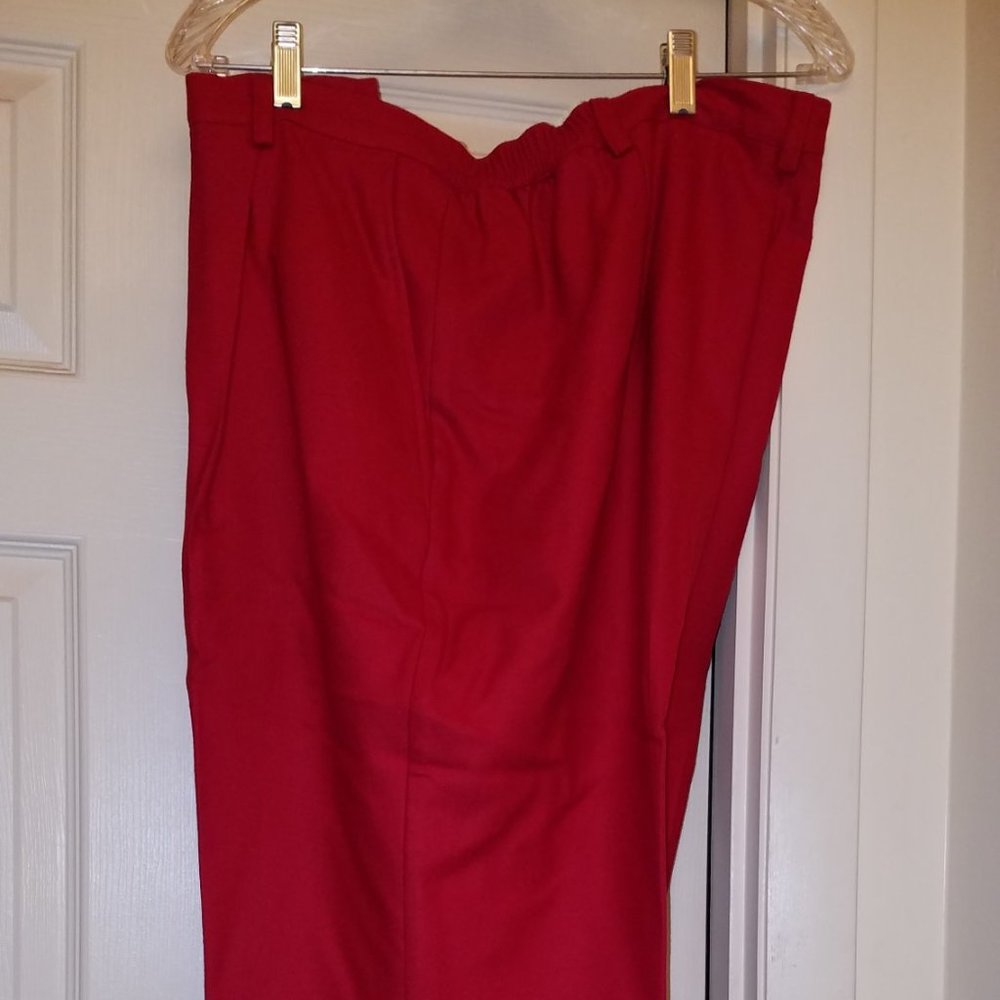 Red Wool Pants